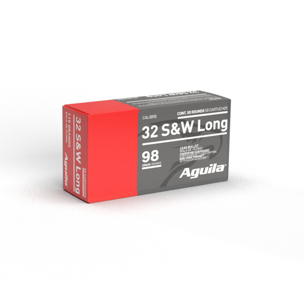 Aguila .32 S&W Long 98 grain handgun ammunition, 50-round box