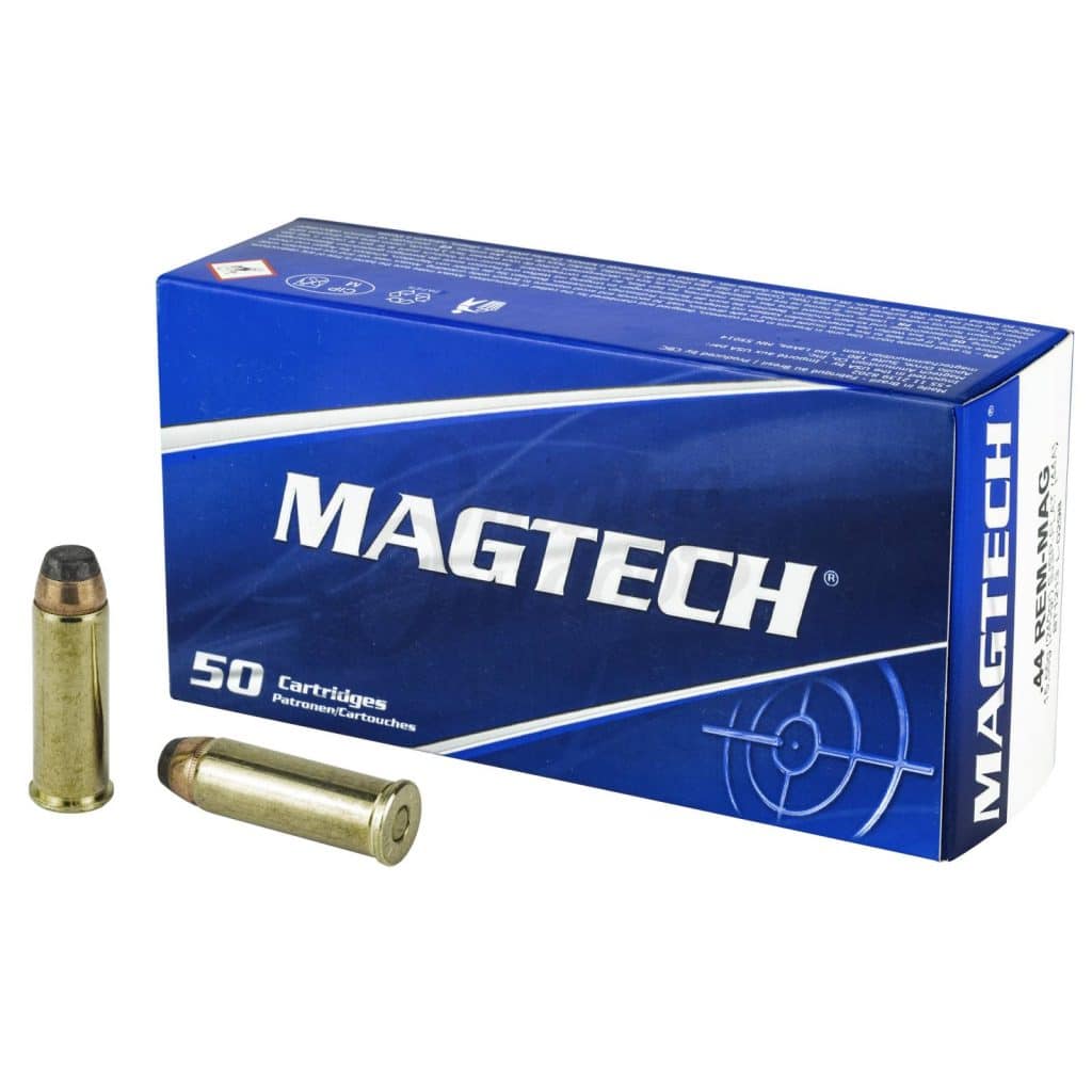 Magtech .44 Remington Magnum 240 grain SJSP flat handgun ammunition
