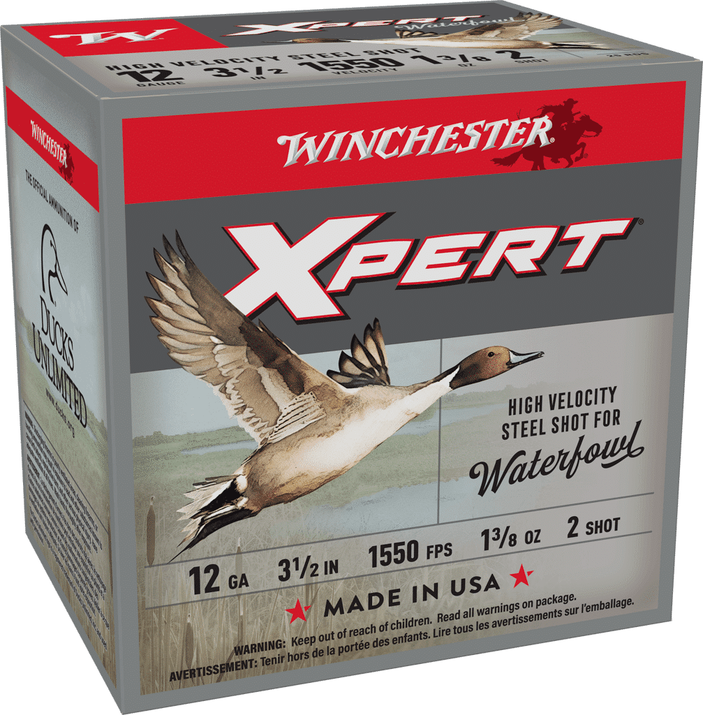Winchester Xpert WEX12L2 12 gauge #2 steel waterfowl shotshells