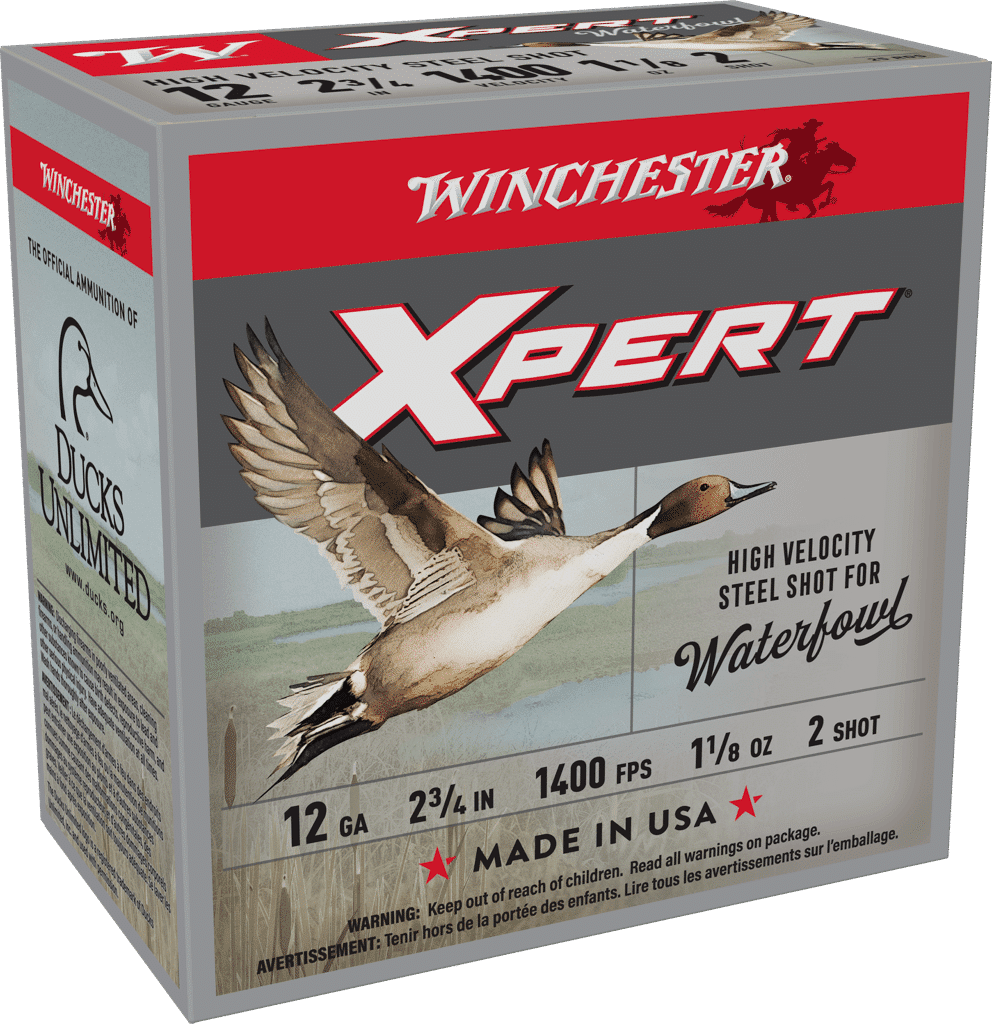 Winchester Super-X Xpert 12 gauge #2 steel shotshells, 2-3/4 inch, 25 rounds
