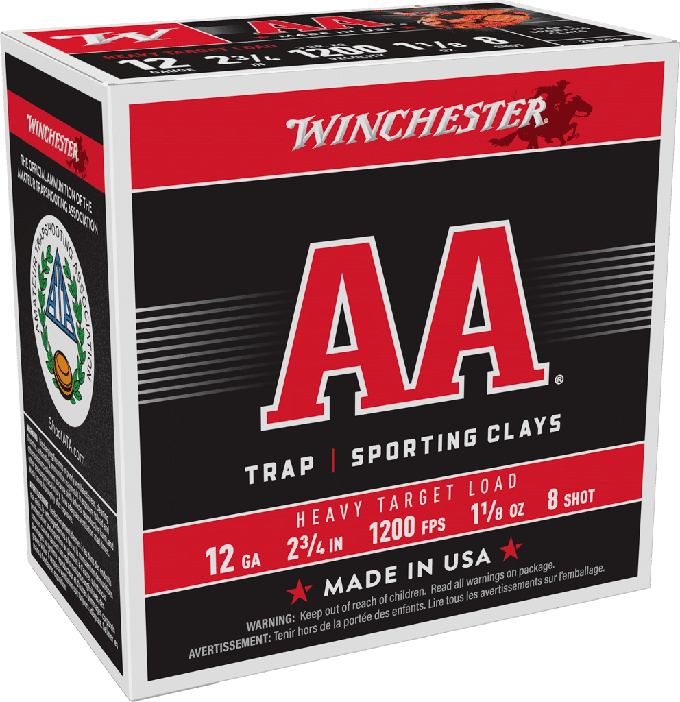 Winchester AA 12 gauge 2.75-inch #8 lead shot target shells