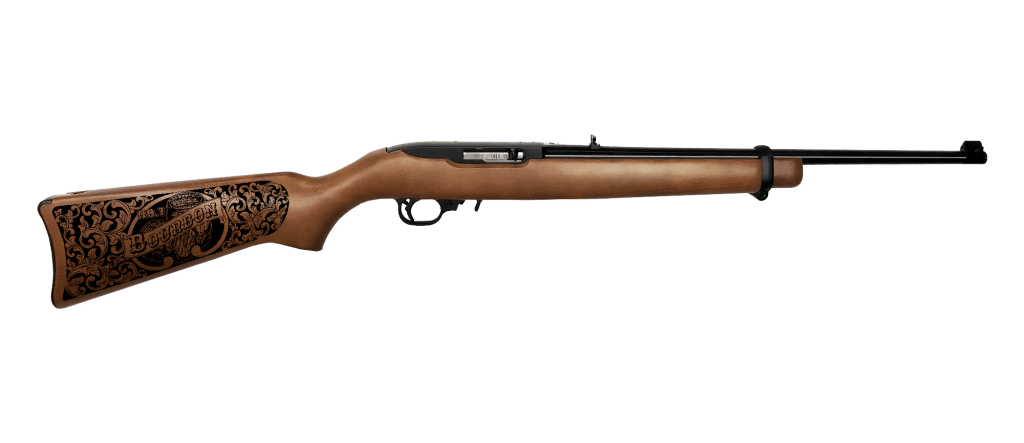 Ruger 10/22 .22 LR Bourbon Edition rifle with 16.1-inch barrel