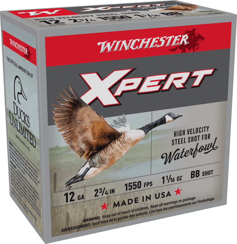 Winchester Super-X Xpert 12 gauge 2.75-inch BB steel shotshells, 25 rounds