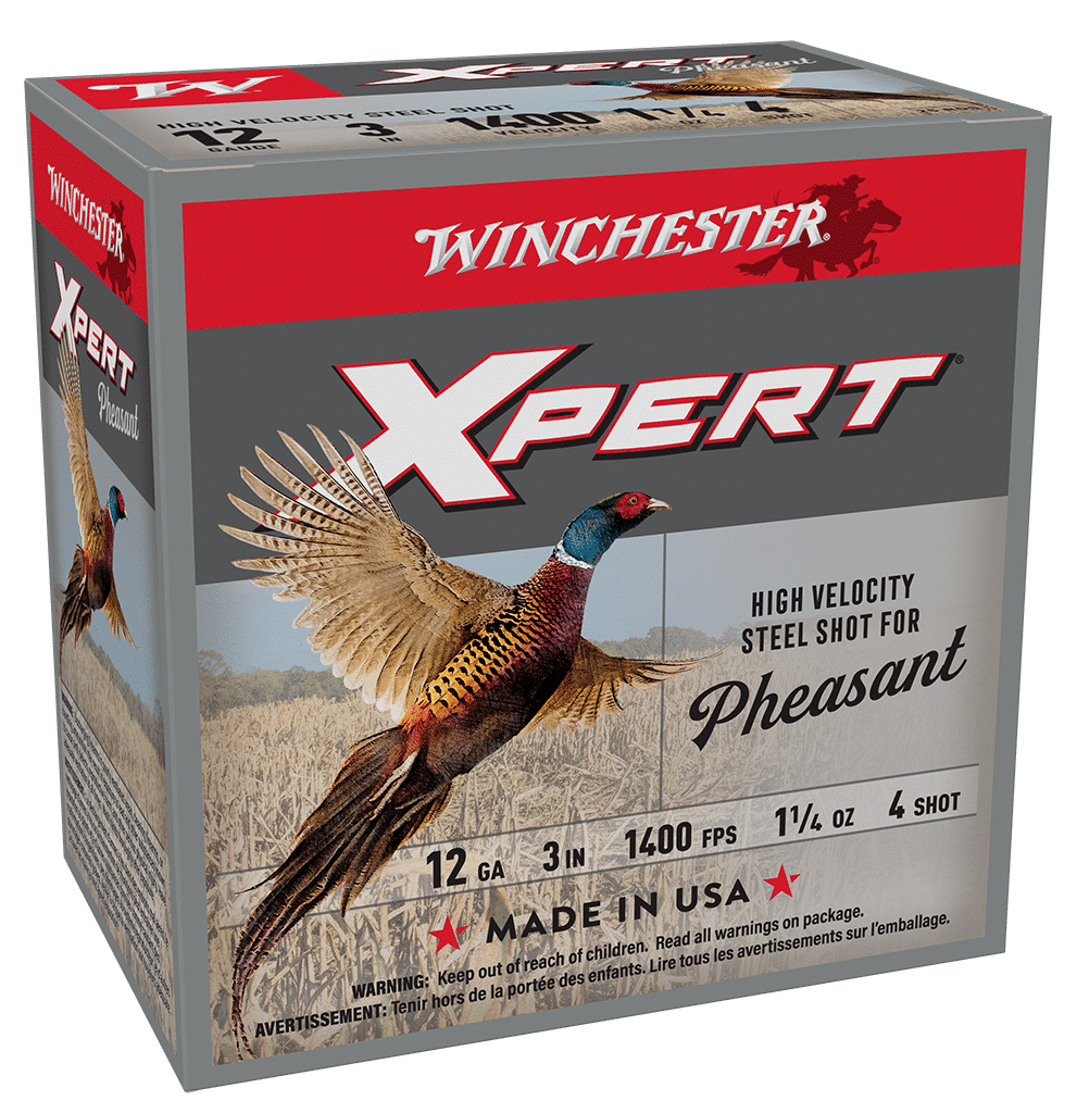 Winchester Xpert Pheasant 12 Gauge #4 lead-free steel shotshells