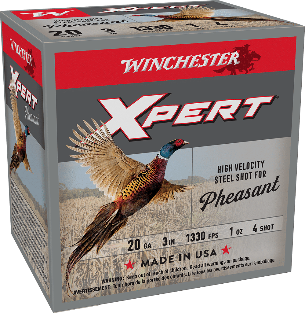 Winchester Xpert Pheasant 20 gauge 3 inch #4 steel shotshells