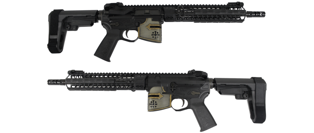 Spikes Tactical Rare Breed Crusader 5.56 pistol with M-LOK and SB3 brace