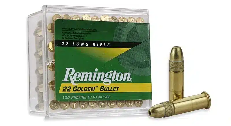 Remington Golden Bullet .22 LR 36 grain rimfire ammunition, 100 rounds