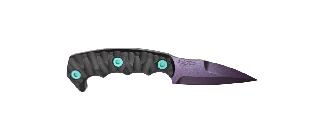 Half Face Blades HUMINT Cosmic knife with 3-inch CPM S45VN blade and Micarta grip