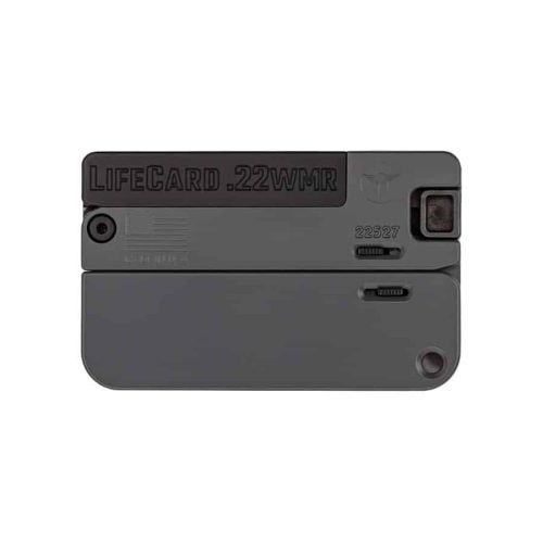 Trailblazer Firearms LifeCard .22 WMR black and concrete single-action handgun