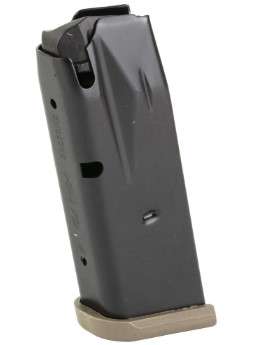 Canik METE MC9 10-round 9mm FDE magazine with finger-rest baseplate