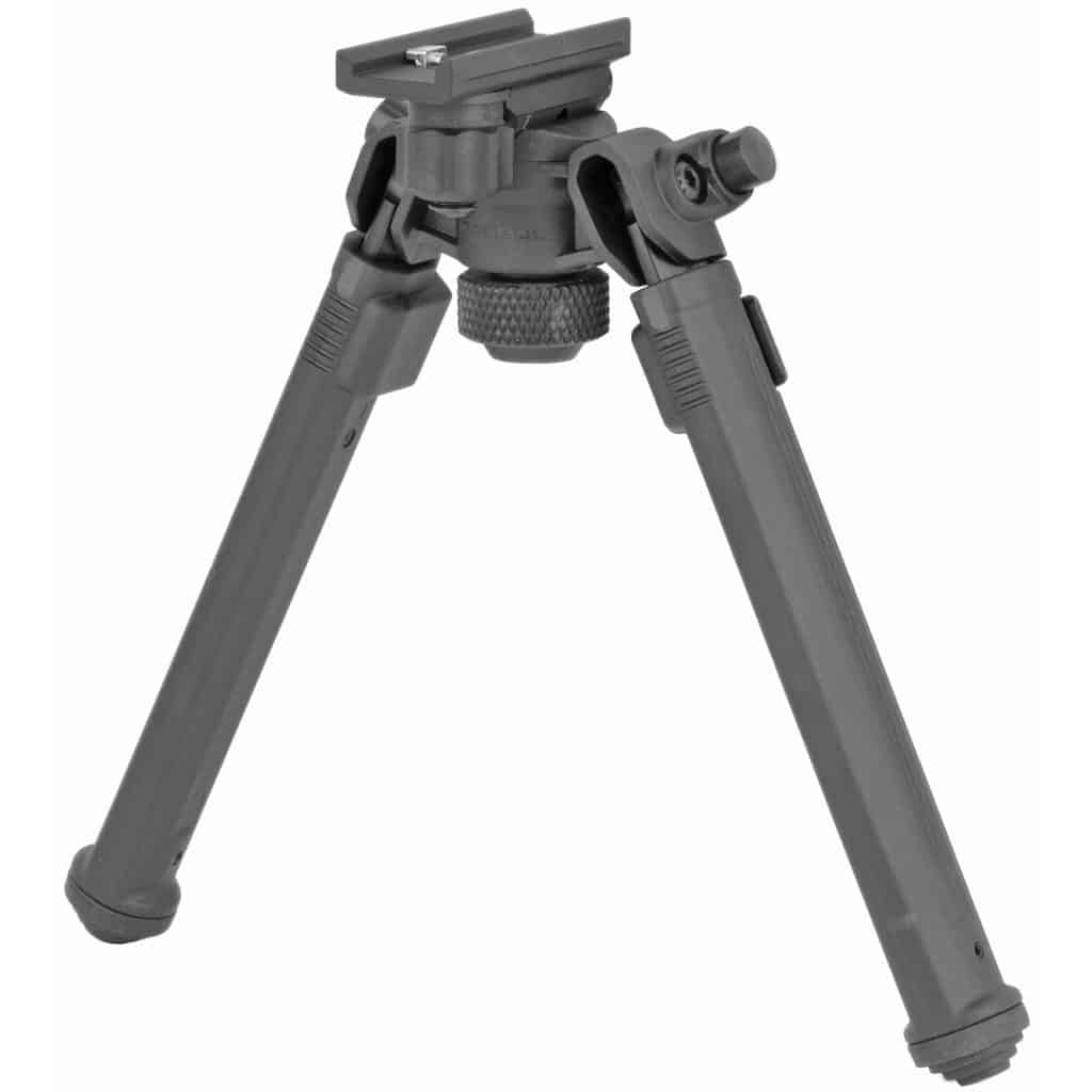 Magpul Bipod Sling Stud QD black aluminum bipod with rubber feet