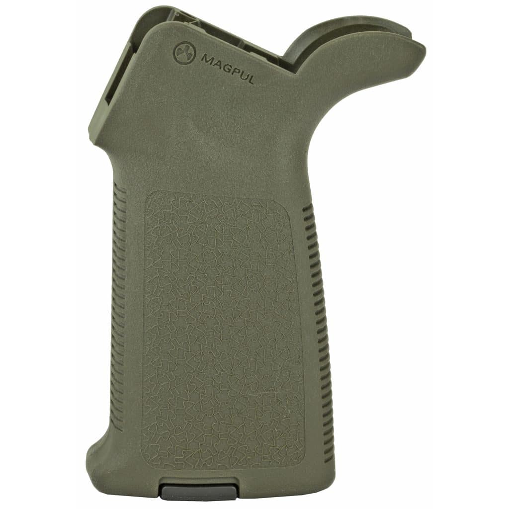 Magpul MOE AR-15/M4 grip in OD Green polymer with textured surface