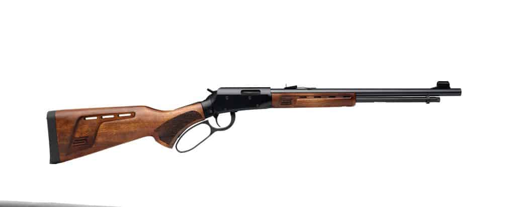 Savage Revel DLX .22 WMR lever-action rifle with 18-inch barrel and walnut stock