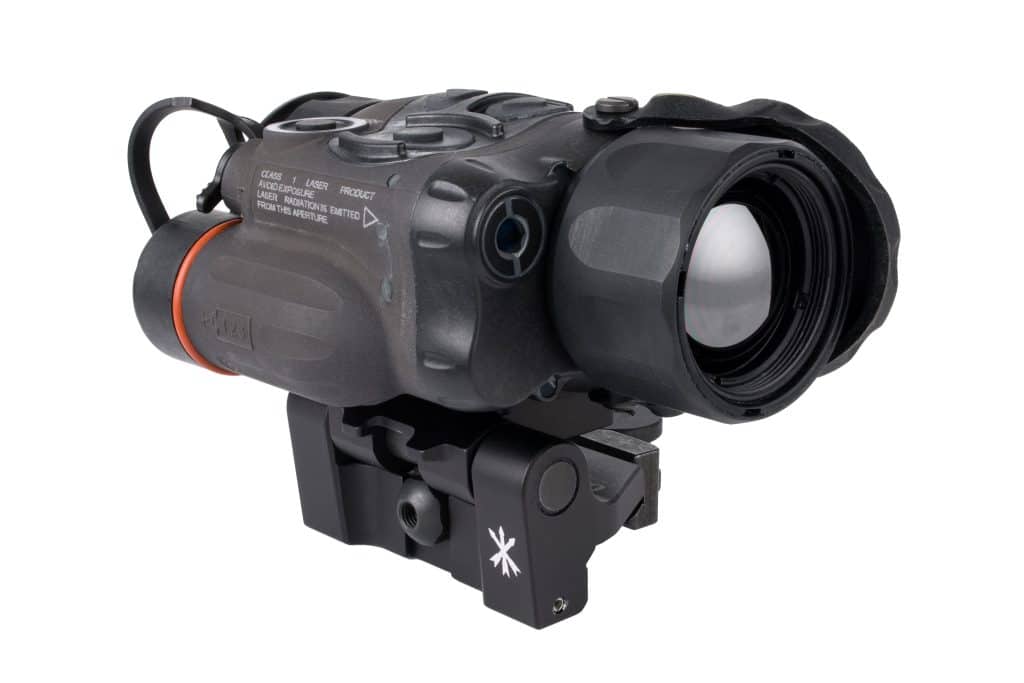Trijicon SkeetIR thermal monocular with articulating rifle mount