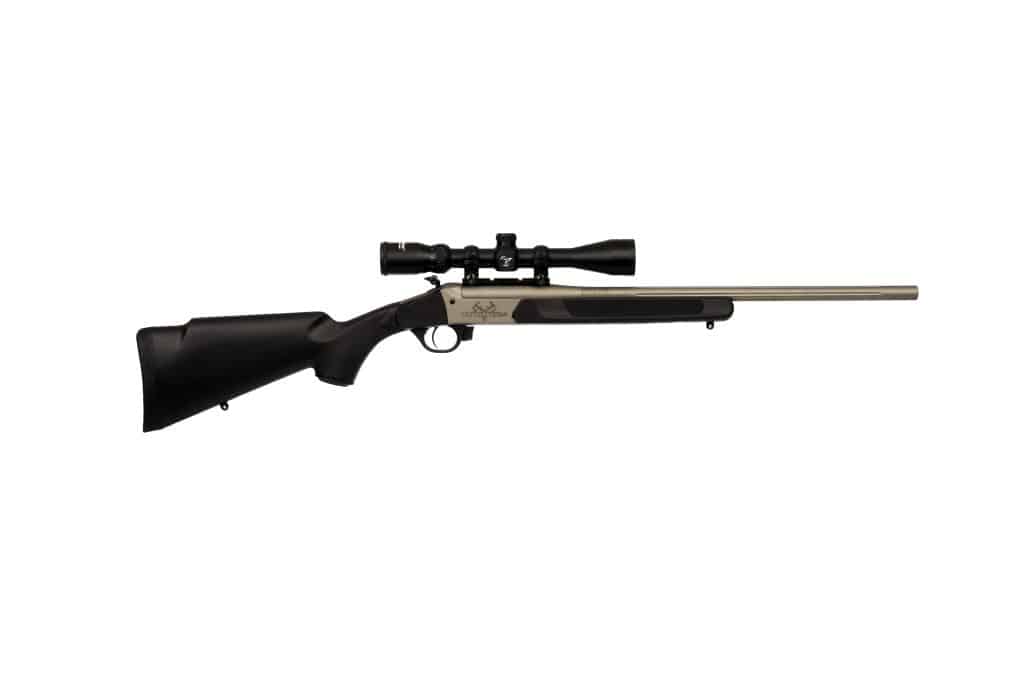 Traditions Outfitter G3 .35 Remington single-shot rifle with 22-inch barrel and scope