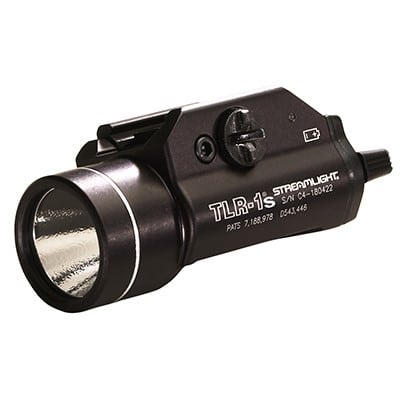 Streamlight TLR-1S black rail-mounted LED light with strobe