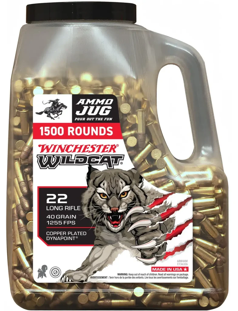 Winchester Wildcat .22 LR 40 grain copper-plated 1500-round jug