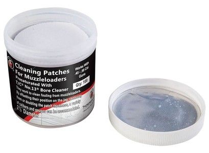 Thompson Center No. 13 pre-saturated 2.5-inch cotton cleaning patches, 100 count