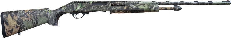 AKKAR 636 Sharp Spur .410 bore pump shotgun with 24-inch barrel and camouflage finish