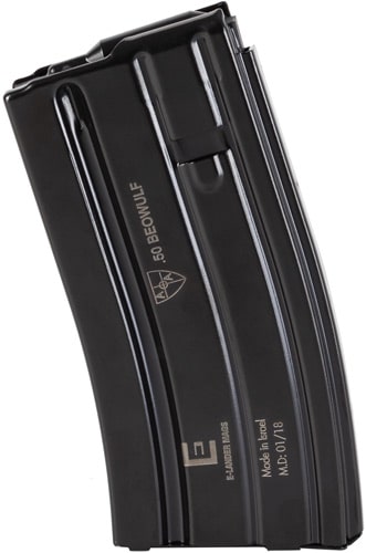 E-Lander Mags .50 Beowulf 7-round black steel magazine