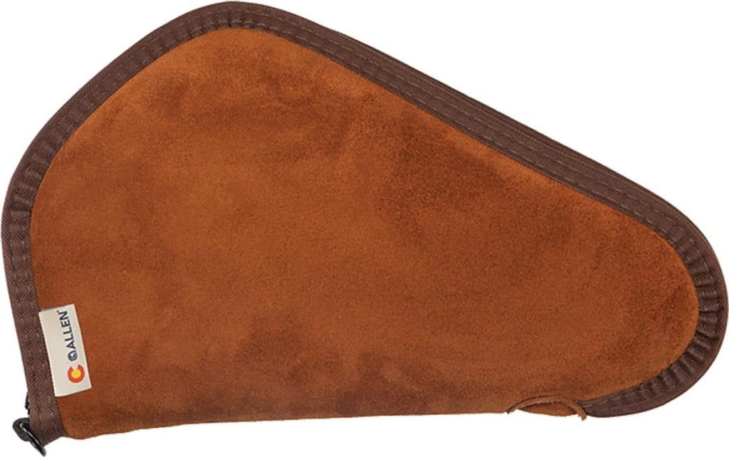 Allen 86-13 13-inch suede handgun case with lockable zipper