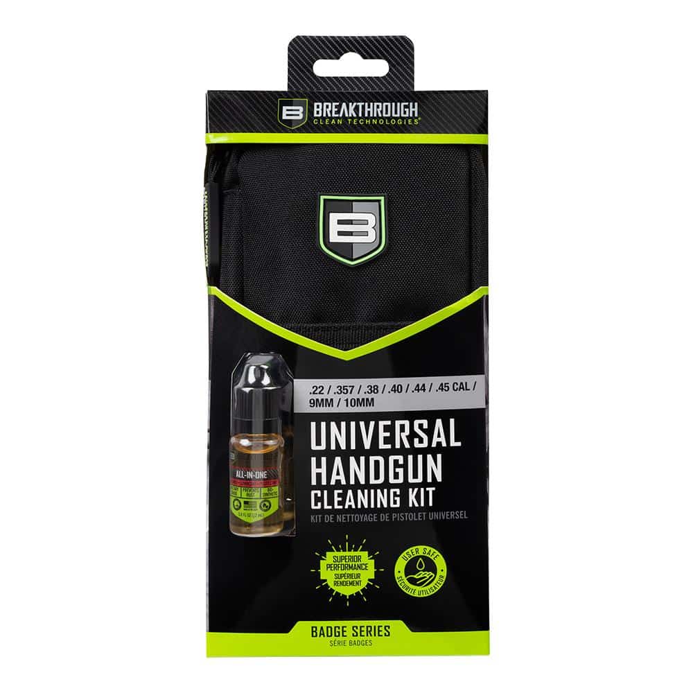 Allen Company Breakthrough Universal Handgun Cleaning Kit with cleaning accessories