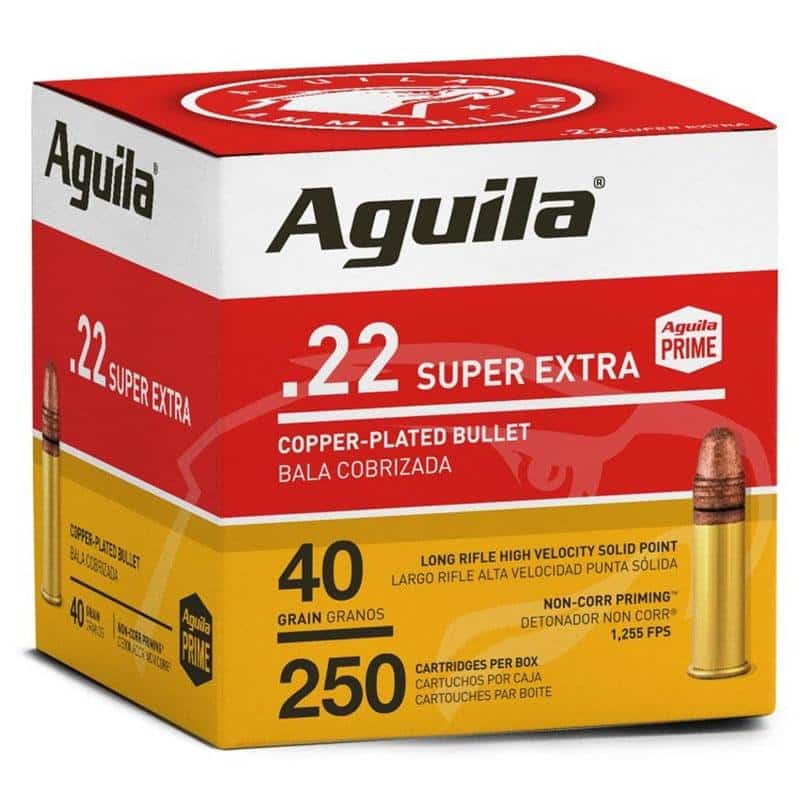 Aguila Super Extra .22 LR 40 grain rimfire ammunition, 250-round box