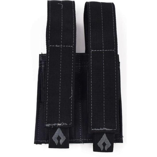 Advance Warrior Solutions black pistol double magazine pouch