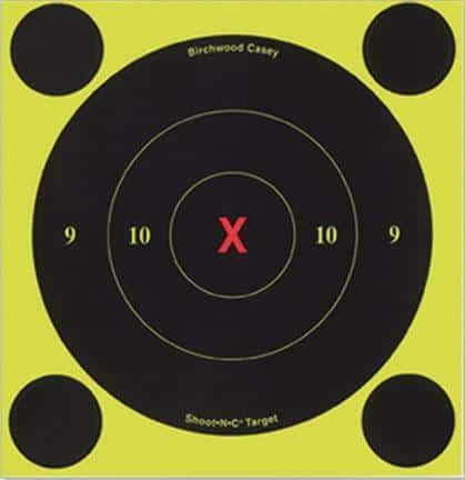 Birchwood Casey Shoot-N-C 6-inch X-Bullseye self-adhesive targets 60 pack