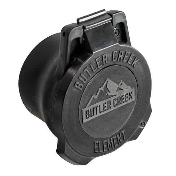 Butler Creek Element black objective scope cap