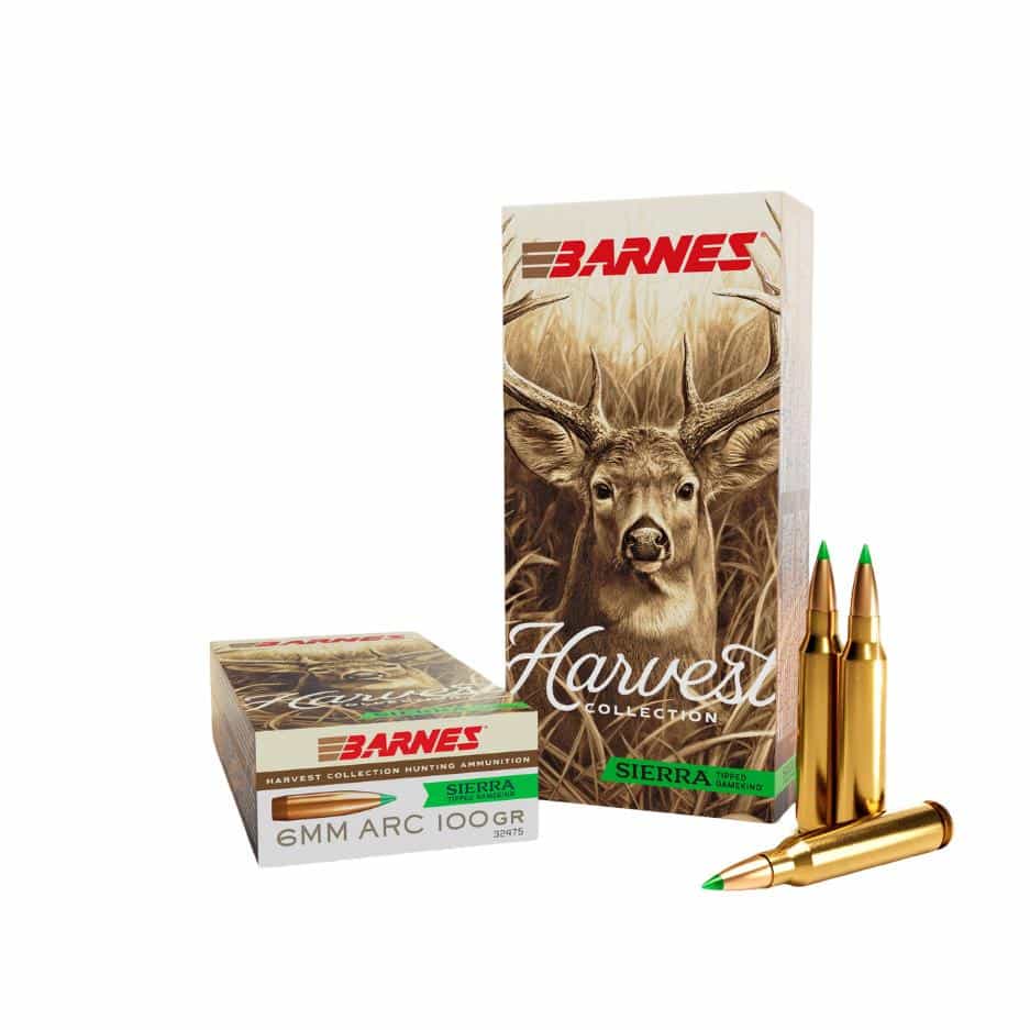 Barnes Harvest 6mm ARC 100 grain Tipped GameKing rifle ammunition