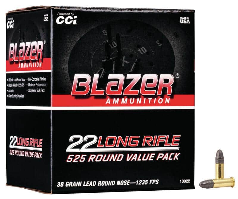 CCI Blazer .22 LR rimfire ammunition 525-round box
