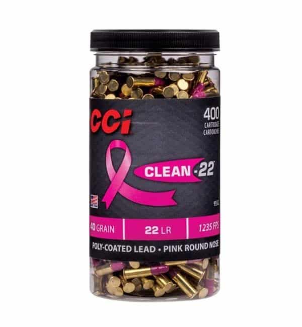 CCI Clean-22 High Velocity .22 LR 40gr polymer-coated ammunition, 400 rounds