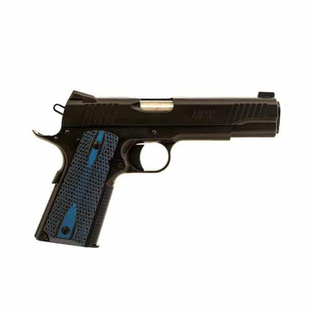 1911 HPX .45 ACP handgun with 5-inch barrel and front slide serrations