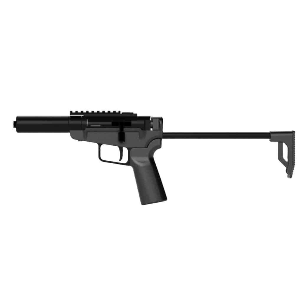 Dark Mountain Arms Stowaway 9mm single-shot pistol with 5-inch threaded barrel