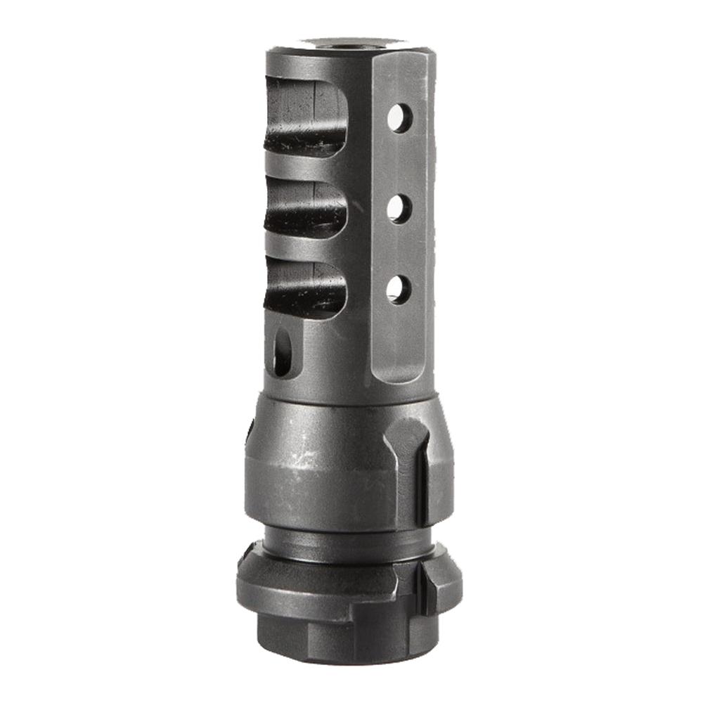 Dead Air DA104 KeyMo muzzle brake in black with .338 caliber M18x1 threads