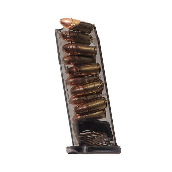 ETS Carbon Smoke 10-round 9mm polymer magazine for Glock 43X and 48