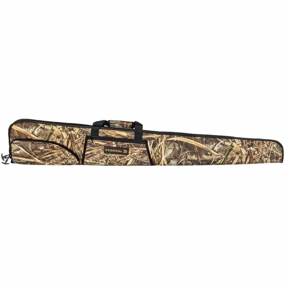 48-inch field and range shotgun case with padded carry handle and accessory pocket