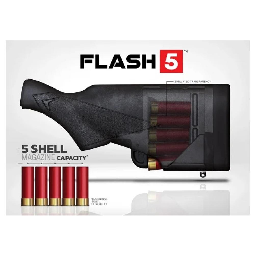 TactaLoad Flash-5 black shotgun buttstock for Remington