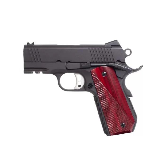 Fusion Firearms NCOM-D 9mm handgun with 3.25-inch barrel and wood grips