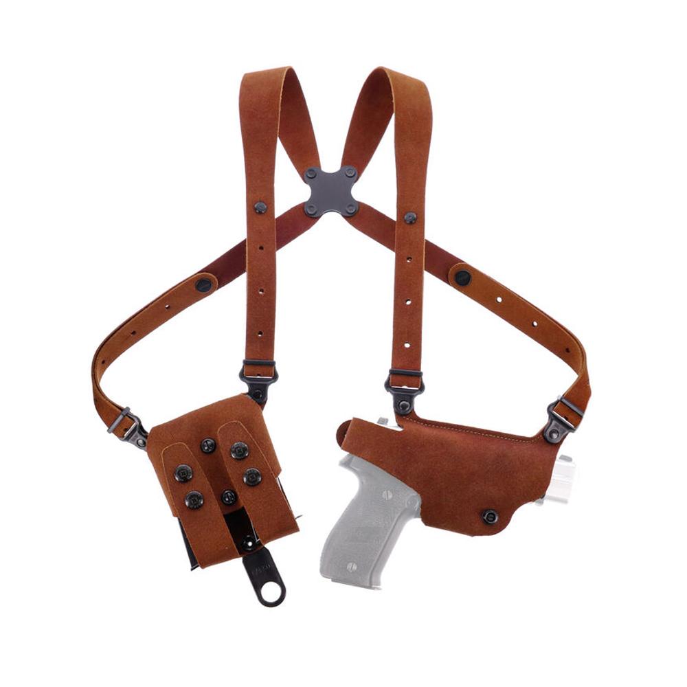 Galco Classic Lite 2.0 Natural RH shoulder holster system for Glock 17