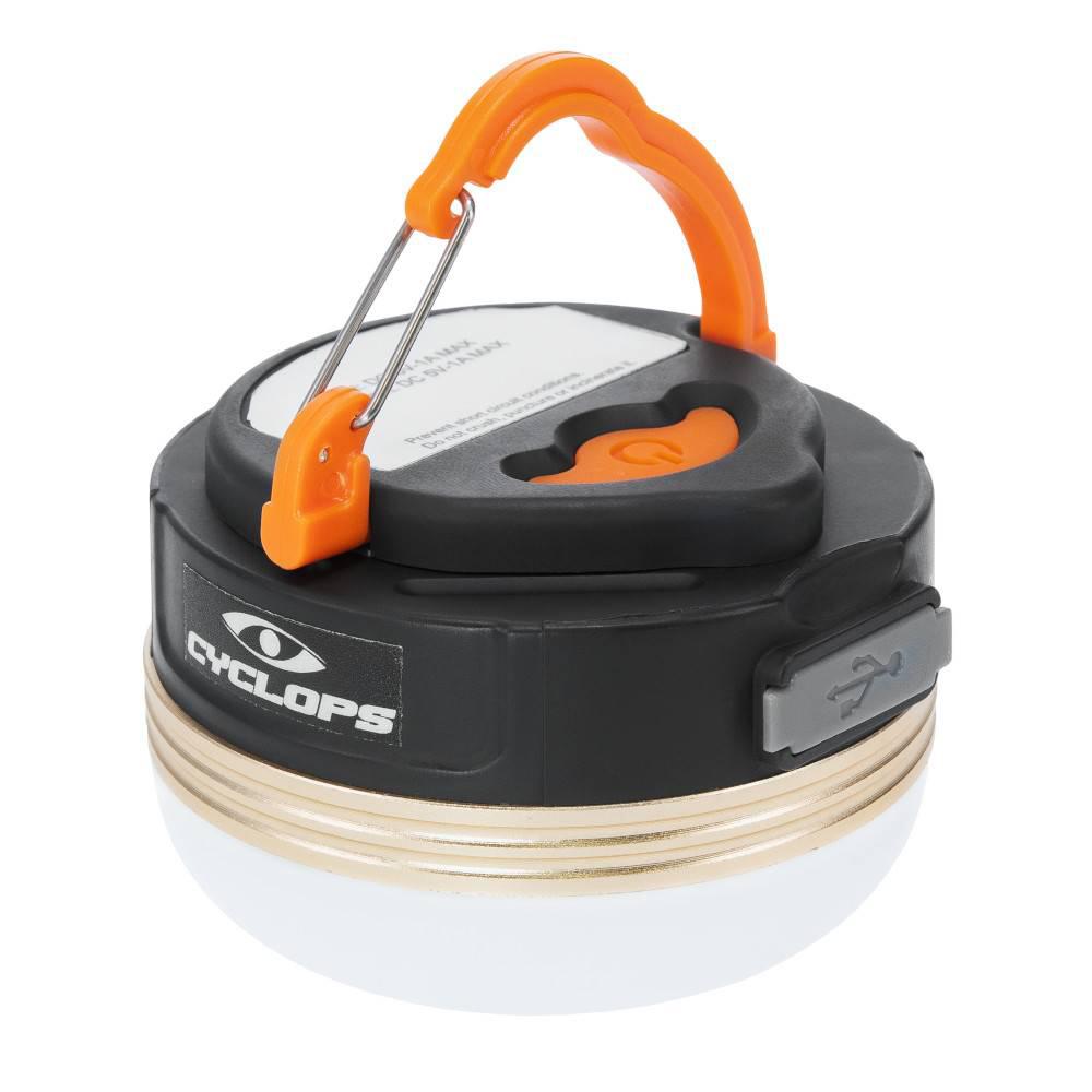 Cyclops ClipMate black 200-lumen clip-on lantern and power bank