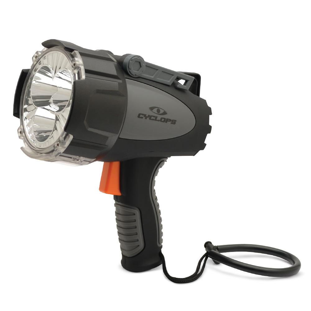 Cyclops REVO 6000 rechargeable 6000-lumen spotlight in black and gray