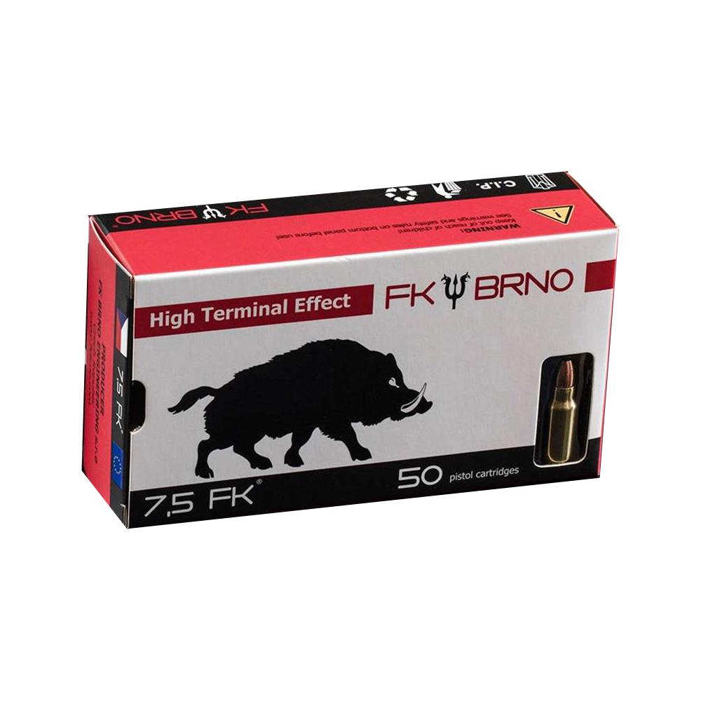 FK BRNO F5 7.5 FK 95 grain NDHP ammunition, 50-round box