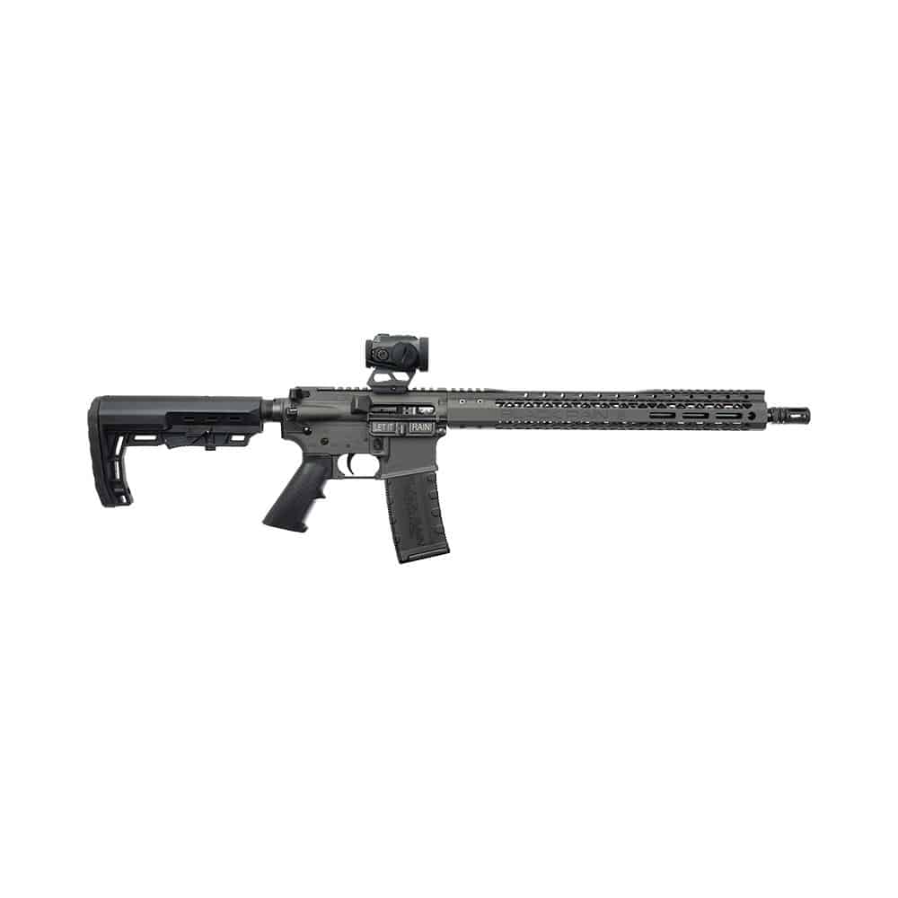 Black Rain Ordnance BRO Spec 15 5.56mm rifle with ZeroTech Trace red dot