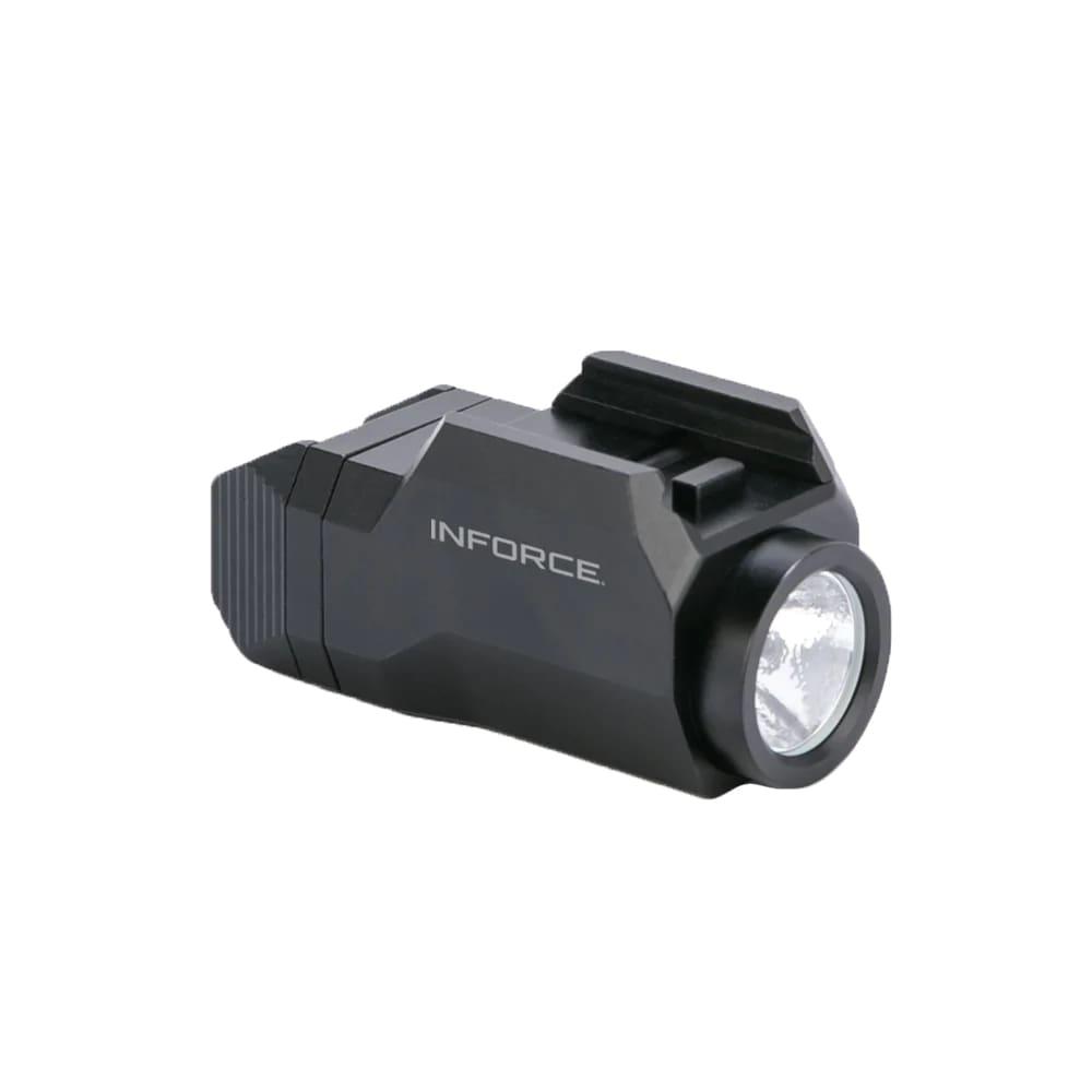 Inforce WILD1 500-lumen black weapon light with white LED and paddle switch