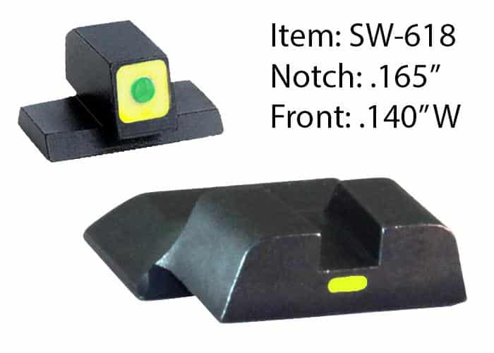 Ameriglo CAP tritium night sights for S&W M&P Shield