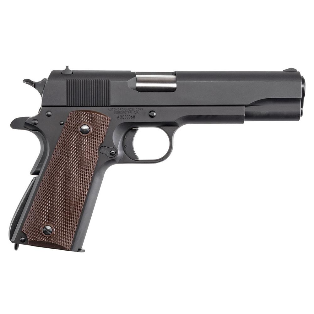 Auto-Ordnance 1911BKO9 1911A1 9mm pistol with 5-inch barrel and matte black finish