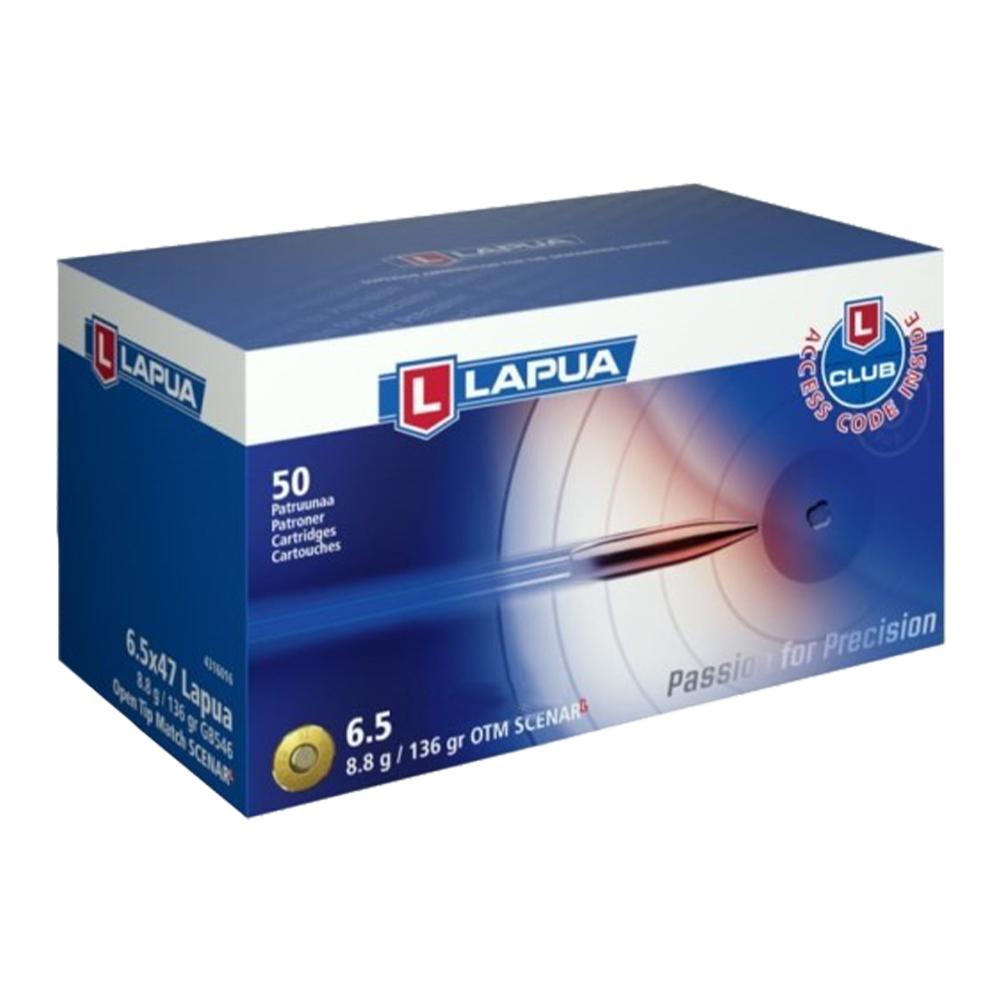 Lapua 6.5 Creedmoor 136gr Scenar OTM rifle ammunition 50 count