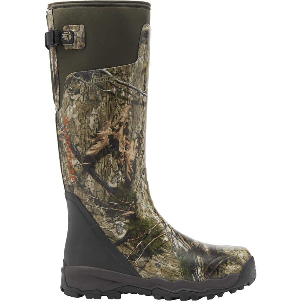 Lacrosse Alphaburly Pro 18-inch Mossy Oak DNA hunting boots size 12